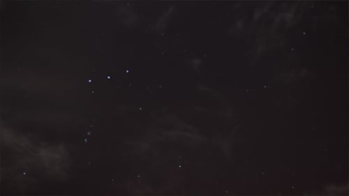 Cloudy Stars Elegant Cosmic Motion Background Loop