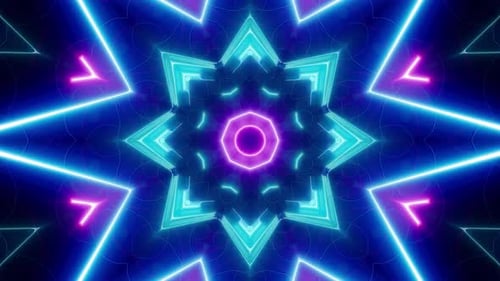 Neon Light VJ Background Loop 4K 01