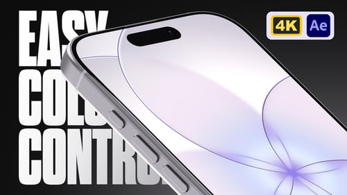 3D Smartphone Mockup with Dynamic Color Control and Animated Scenes