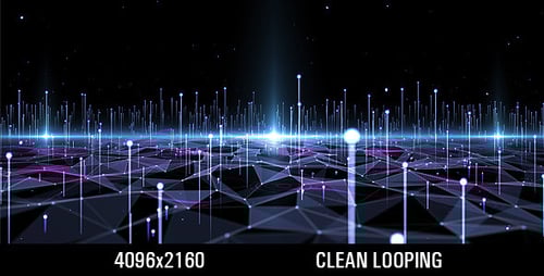 Futuristic Abstract Data Network Grid Loop Background