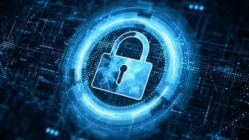 Icône de cadenas Cyber Security 01219