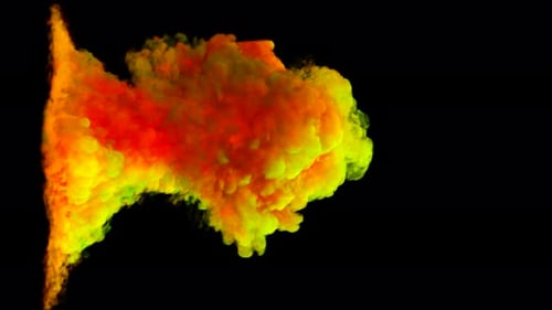 Volcano Explosion Smoke Colorful