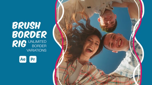 Animated Brush Border Rig for Photos & Videos | After Effects & Premiere Pro