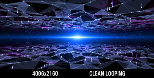 Futuristic Blue Glowing Plexus Technology Network Background