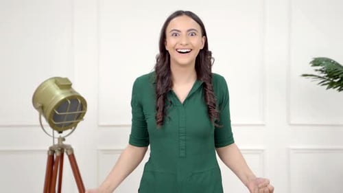 Surprised Indian woman