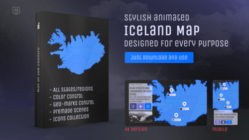 Iceland Map – Republic of Iceland Map Kit