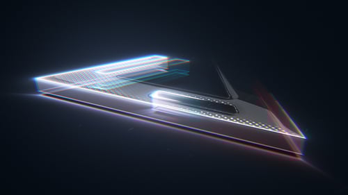 Digital Glitch Futuristic Logo Reveal