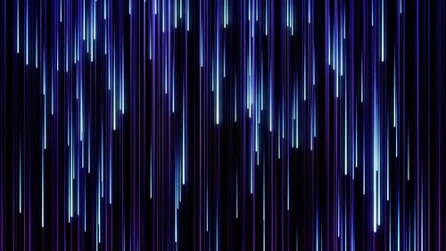Futuristic Glowing Vertical Lines Data Stream Loop Background