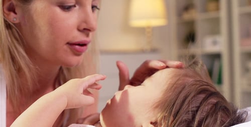 Loving Mother Bonding with Toddler Child at Home