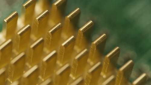 Microchip Closeup Computer Processor Motherboard