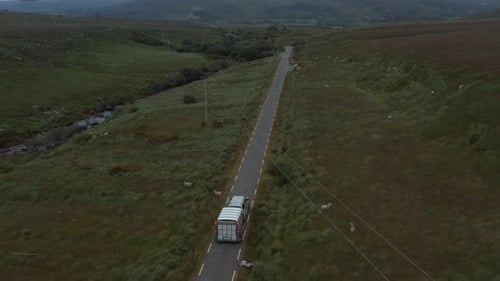 Forwards Tracking of Car with Horse Trailer Driving on Country Road