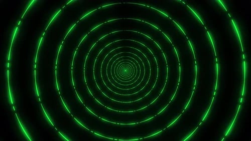 Abstract Green Infinite Tunel