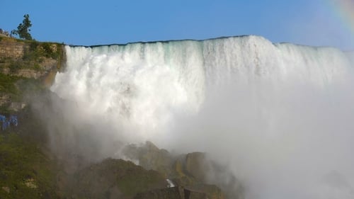 Niagara falls. Niagara falls flowing waters.