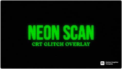 Retro CRT Digital Scanline Glitch Effect
