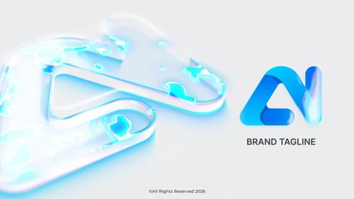 Modern Glowing Crystal Logo Reveal