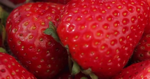 Makro-Shot von Erdbeeren