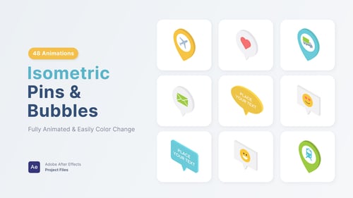 Isometric Bubbles & Pins