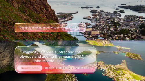 Modern Liquid Glass Lower Third Animation with Clean Typography