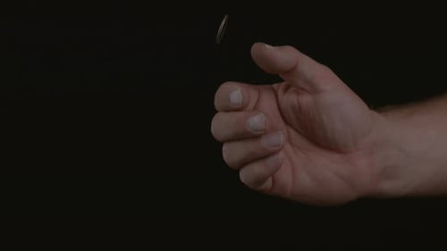 Coin flip in slow motion; shot on Phantom Flex 4K at 1000 fps