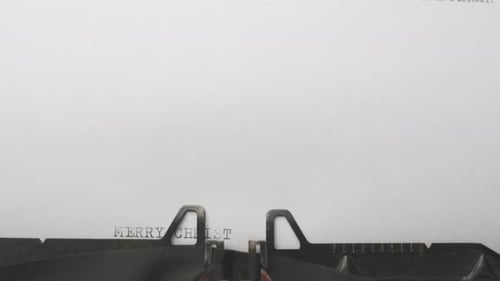 Merry Christmas and Happy Hanukkah Typewriter Message