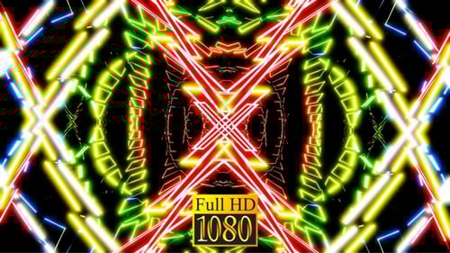 Neon Fantasy Flight Vj Loop Pack HD