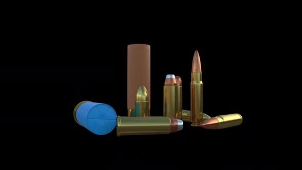 Loop Bullets Turning, Elements Motion Graphics ft. aiming & arm - Envato