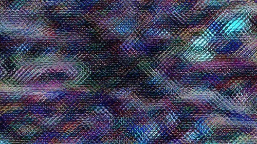 Vibrant Glitchy Wavy Digital Abstract Background