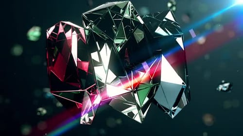Abstract Geometric Crystal Forms with Dynamic Light Reflections