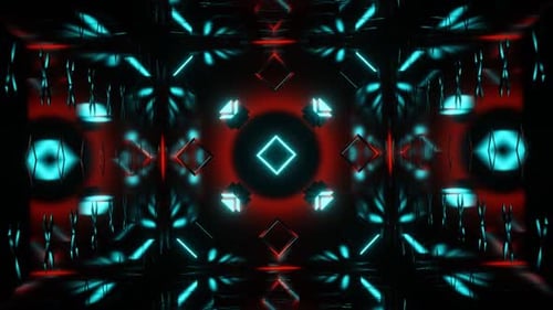 Mosaïque Disco sur fond abstrait VJ Loops 307