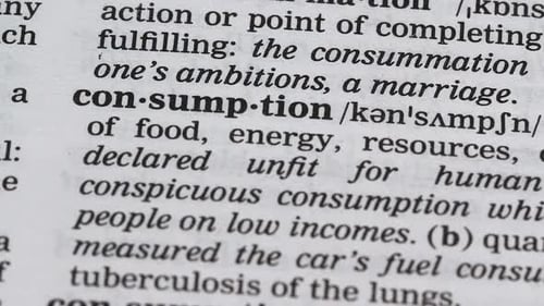 Consumption, Pencil Pointing Word in Dictionary, Goods or Energy Usage, Power