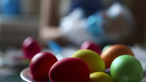 Coloring Easter Eggs