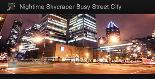 Montreal Night time Skyscraper Busy Street City