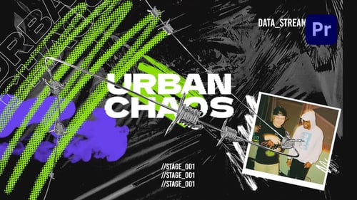 Gritty Urban Glitch Opener with Dynamic Typography