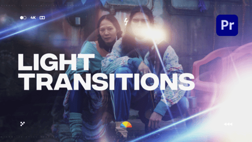 Cinematic Light Transitions Pack with Dynamic Lens Flares