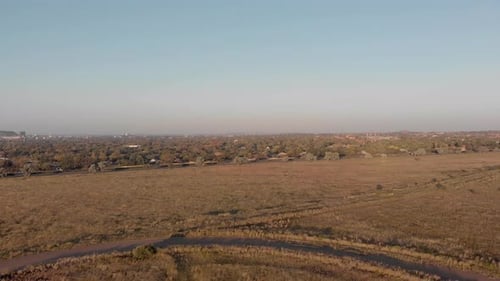 Aerial view of an Old Abandoned race Track where Formula 3 used to be raced