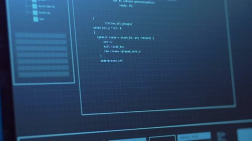 Futuristic Computer Screen Displaying Access Granted