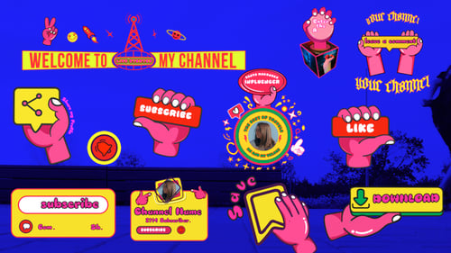 Youtube Assets Vector