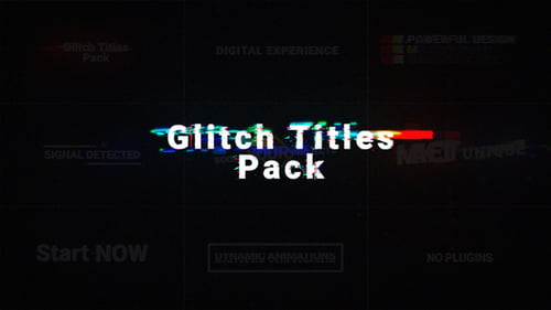 Paquete de títulos de Digital Glitch