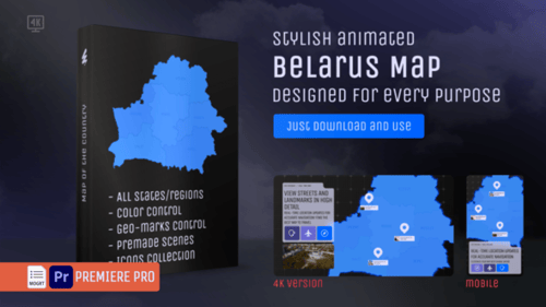 Belarus Map – Republic of Belarus MOGRT Kit