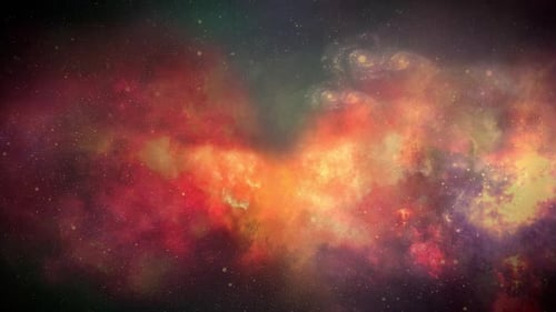Colorful Nebula Cosmic Space Background Loop