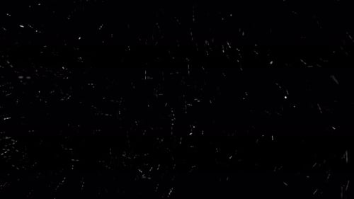 Snowfall on Black Background