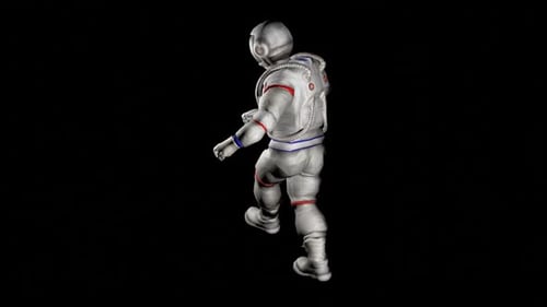 Astronaute essayant de marcher