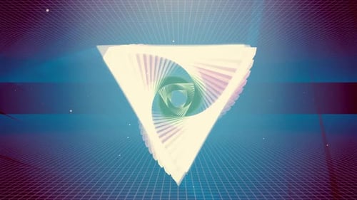 Flying Tunnel Triangle Light Retro 07 HD