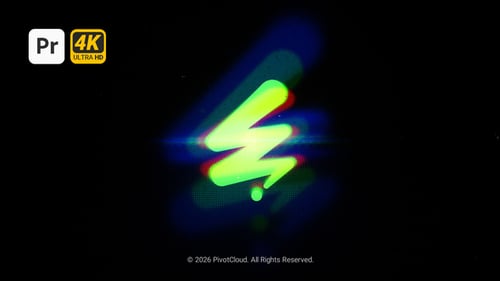 Dynamic Glitch Logo Reveal