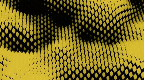 Abstract Yellow Rhombus Wave Motion Background