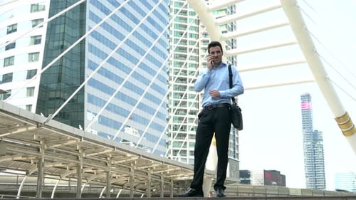 Business Man Phone Call