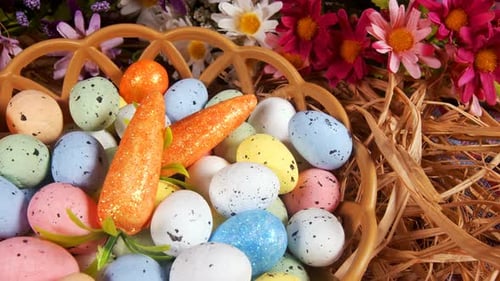Colorful Traditional Celebration Easter Paschal Eggs 02