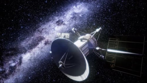 Magellan Spacecraft Approaching To Venus