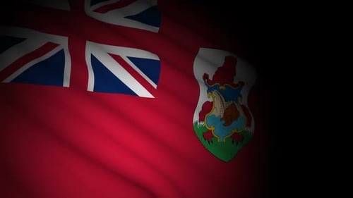 Waving Bermuda National Flag Loop