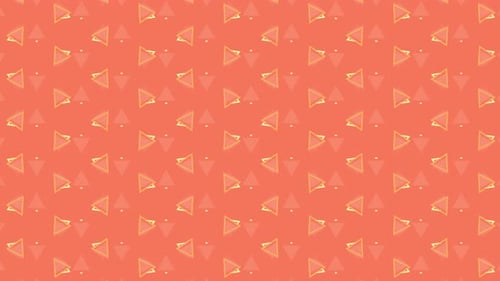 Glowing Animated Geometric Triangle Pattern Loop